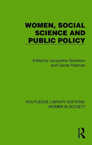 Cover image for Women, Social Science and Public Policy
