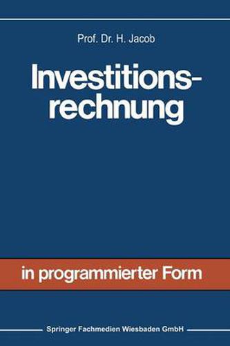 Cover image for Investitionsrechnung