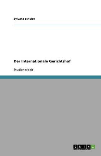 Cover image for Der Internationale Gerichtshof