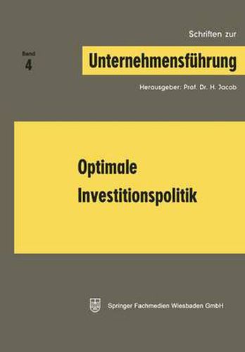 Cover image for Optimale Investitionspolitik