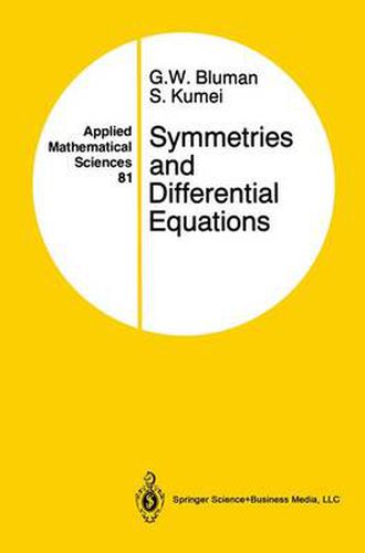 Cover image for Symmetries and Differential Equations