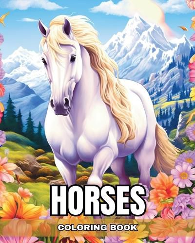 Cover image for Horses Coloring Book