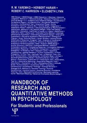 Cover image for Handbook of Research and Quantitative Methods in Psychology: For Students and Professionals