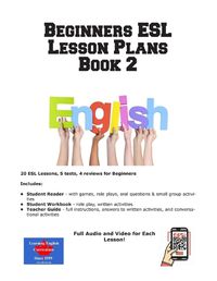 Cover image for Beginners ESL Lesson Plans Book 2
