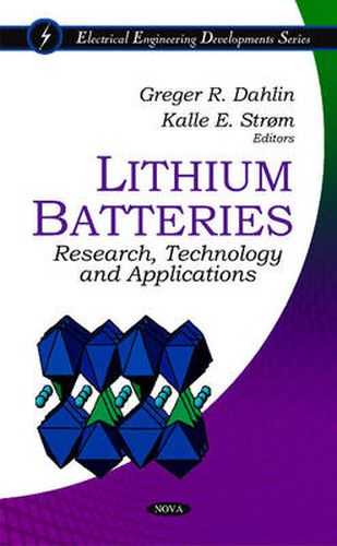 Cover image for Lithium Batteries: Research, Technology & Applications