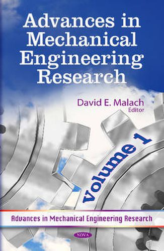 Cover image for Advances in Mechanical Engineering Research: Volume 1