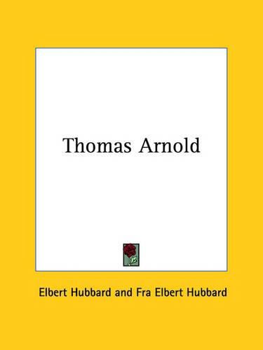 Cover image for Thomas Arnold