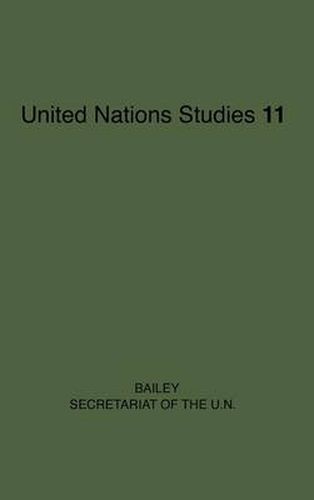 Cover image for The Secretariat of the United Nations.