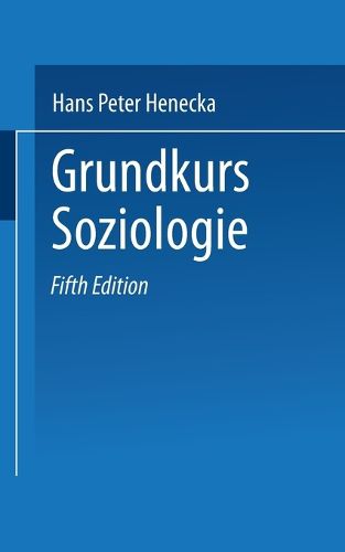 Cover image for Grundkurs Soziologie