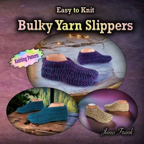 Cover image for Easy to Knit Bulky Yarn Slippers