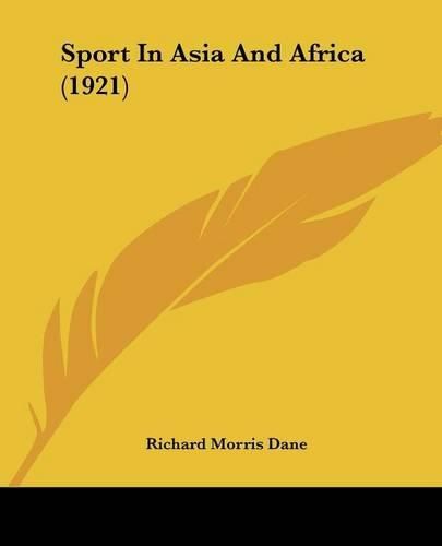 Sport in Asia and Africa (1921)