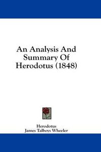 Cover image for An Analysis and Summary of Herodotus (1848)