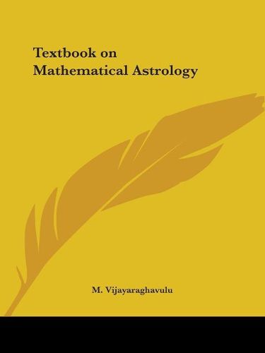 Cover image for Textbook on Mathematical Astrology (1927)