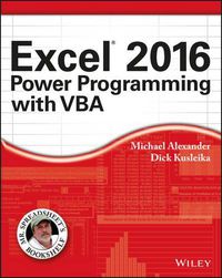 Cover image for Excel 2016 Power Programming with VBA