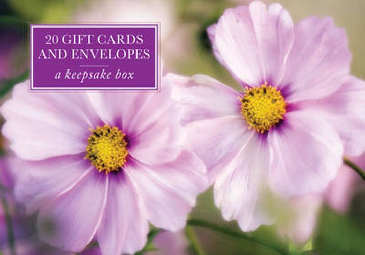 Cover image for Tin Box of 20 Notecards and Envelopes: Pink Cosmos