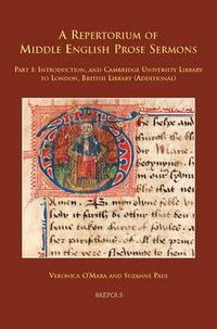 Cover image for A Repertorium of Middle English Prose Sermons