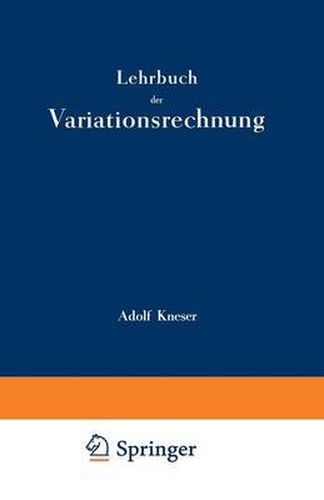 Cover image for Lehrbuch Der Variationsrechnung