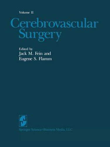 Cover image for Cerebrovascular Surgery: Volume II