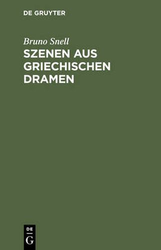 Cover image for Szenen aus griechischen Dramen