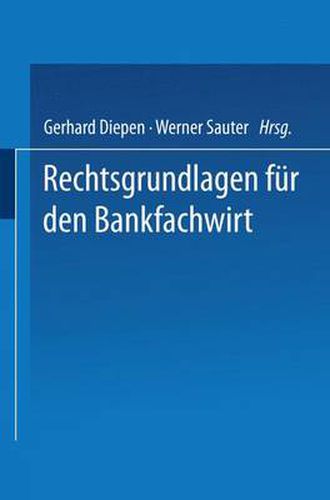 Cover image for Rechtsgrundlagen Fur Den Bankfachwirt