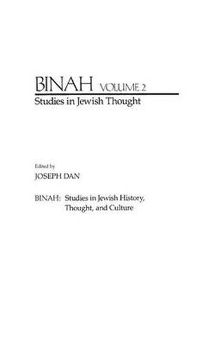 Binah: Volume II; Studies in Jewish Thought