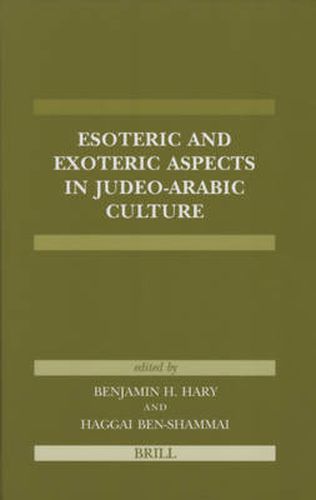 Cover image for Esoteric and Exoteric Aspects in Judeo-Arabic Culture