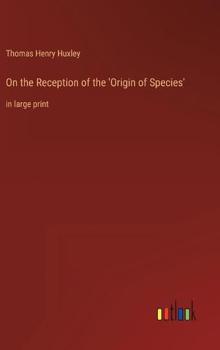 Cover image for On the Reception of the 'Origin of Species'