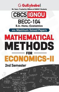 Cover image for BECC-104 Mathematical Methods in Economics - II