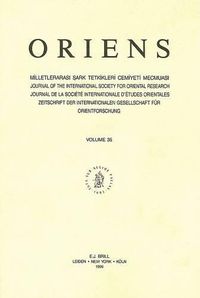 Cover image for Oriens, Volume 35