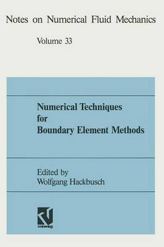 Cover image for Numerical Techniques for Boundary Element Methods: Proceedings of the Seventh Gamm Seminar, Kiel, January 25-27, 1991