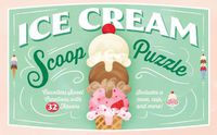 Cover image for Ice Cream Scoop Puzzle: Countless Sweet Creations with 32 Flavors