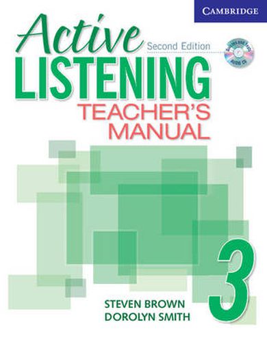 Cover image for Active Listening 3 Teacher's Manual with Audio CD