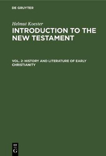 Cover image for History and Literature of Early Christianity