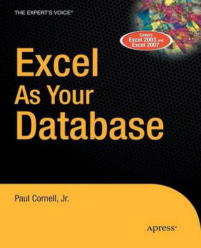 Cover image for Excel as Your Database