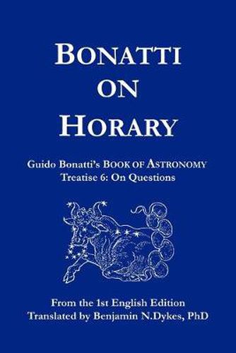 Cover image for Bonatti on Horary