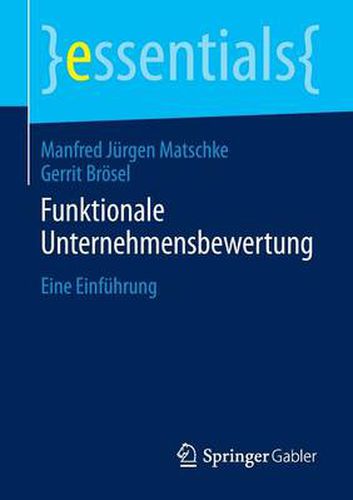 Cover image for Funktionale Unternehmensbewertung: Eine Einfuhrung