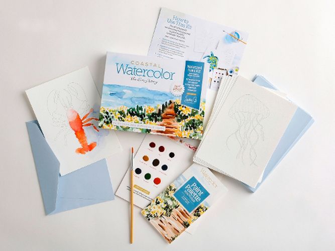 Cover image for Watercolor the Easy Way Paint-Your-Own Watercolor Cards Coastal