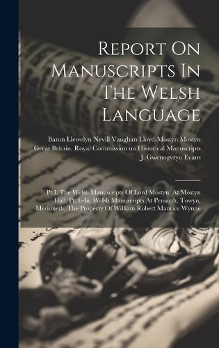Cover image for Report On Manuscripts In The Welsh Language