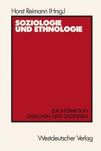 Cover image for Soziologie Und Ethnologie