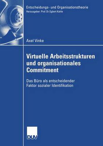 Cover image for Virtuelle Arbeitsstrukturen und Organisationales Commitment