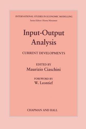 Cover image for Input-Output Analysis: Current Developments