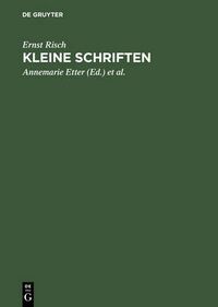 Cover image for Kleine Schriften