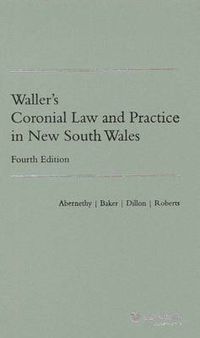 Cover image for Waller's Coronial Law and Practice in New South Wales