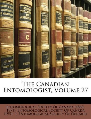 Cover image for The Canadian Entomologist, Volume 27