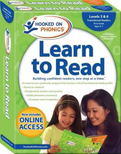 Cover image for Hooked on Phonics Learn to Read - Levels 5&6 Complete, 3: Transitional Readers (First Grade Ages 6-7)