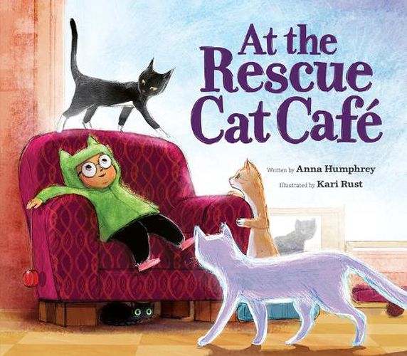 Cover image for At the Rescue Cat Cafe