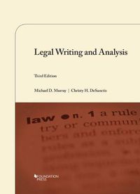 Cover image for Legal Writing and Analysis