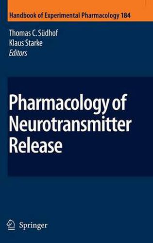 Cover image for Pharmacology of Neurotransmitter Release