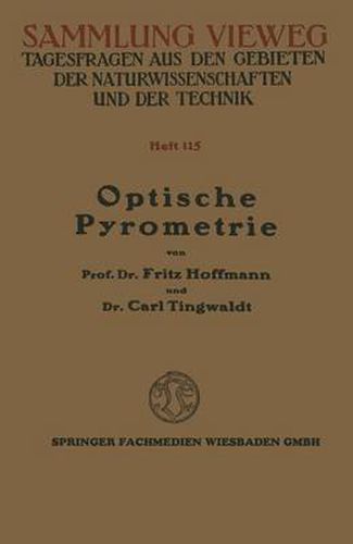 Cover image for Optische Pyrometrie