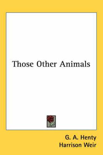 Cover image for Those Other Animals